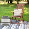 Northlight 18" White And Black Striped Outdoor Woven Pouf Ottoman 1 Northlight 18" White And Black Striped Outdoor Woven Pouf Ottoman -Crosley Shop GUEST 66f16c8d efa2 4754 8821 9d338d62e053