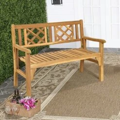 Costway Patio Outdoor Solid Wood Bench Folding Loveseat Chair Park Garden Deck Furniture 15 Costway Patio Outdoor Solid Wood Bench Folding Loveseat Chair Park Garden Deck Furniture -Crosley Shop GUEST 6799a062 ba0d 48b9 b7bf f4d5fd64c7c3