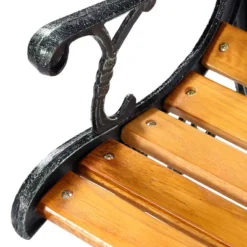 Tangkula Garden Iron Bench Porch Path Hardwood Chair For Patio Park Outdoor Deck -Crosley Shop GUEST 6b302dcd 9b2a 4a7f ad87 d28087f4efd1