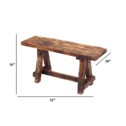 Wooden Garden Patio Bench Brown - The Urban Port -Crosley Shop GUEST 6bdc87f8 d75c 4ec4 8493 0b65203eb56e