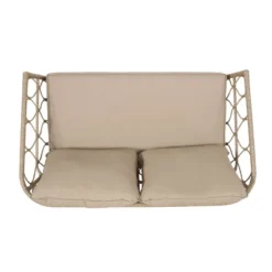 2pc Bruce Outdoor Wicker Loveseat & Coffee Table Light Brown/Beige - Christopher Knight Home 18 2pc Bruce Outdoor Wicker Loveseat & Coffee Table Light Brown/Beige - Christopher Knight Home -Crosley Shop GUEST 6bf511a2 16f3 4936 b42e 2f3e28aabf27