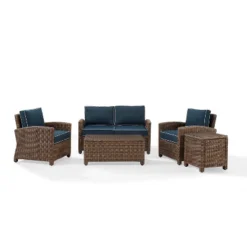 Bradenton 5pc Outdoor Wicker Conversation Set - Crosley -Crosley Shop GUEST 6c3f227c 0f43 4b4b ad81 119008706a13
