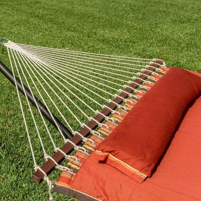 Coronado Double Quilted Hammock Red/Brown Stripe - Smart Living 7 Coronado Double Quilted Hammock Red/Brown Stripe - Smart Living - Image 5