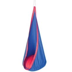 HearthSong HugglePod Original Indoor Or Outdoor Kids' Canvas Hanging Chair With Cushion -Crosley Shop GUEST 6de7a767 75a0 4dd5 a7c3 d1fcaf5107ef