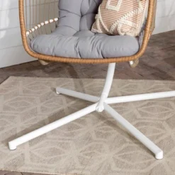 Toluca Hanging Outdoor Boho Egg Chair With Cushion - Saracina Home -Crosley Shop GUEST 704dbef4 53ac 4a3c b711 8fd3988a7e2e