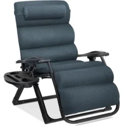Best Choice Products Oversized Zero Gravity Chair, Folding Recliner W/ Removable Cushion, Side Tray -Crosley Shop GUEST 705dddf1 80f5 4b01 b482 897c6fd04b12
