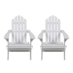 2pk Hazel Outdoor Acacia Wood Foldable Adirondack Chairs - Christopher Knight Home -Crosley Shop GUEST 71b328e2 9795 4dc6 ae64 ba41d6b3deae