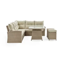 Canaan 4pc All Weather Wicker Outdoor Deep Seat Dining Sectional Set Cream - Alaterre Furniture 8 Canaan 4pc All Weather Wicker Outdoor Deep Seat Dining Sectional Set Cream - Alaterre Furniture -Crosley Shop GUEST 7273a288 e371 491d 8280 9d2a9cfcf97e