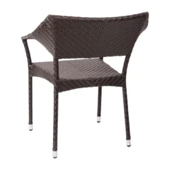 Emma And Oliver Modern All-Weather Patio Dining Chair With Fade And Weather Resistant PE Rattan And Reinforced Steel Frame -Crosley Shop GUEST 72b6bd4d 065d 4f14 9873 fe67acf8ff41