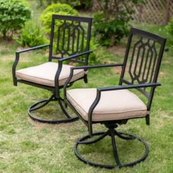 3pc All-Weather Metal/Steel Set With 2 Chairs & Round Table - Captiva Designs -Crosley Shop GUEST 75372e3c b46b 431d a42f b582dafe704d 1