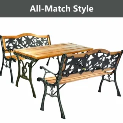 Patio Park Garden Bench Porch Path Chair Furniture Cast Iron Hardwood 16 Patio Park Garden Bench Porch Path Chair Furniture Cast Iron Hardwood -Crosley Shop GUEST 772995c3 76ce 4381 8d7a 6604753b65de