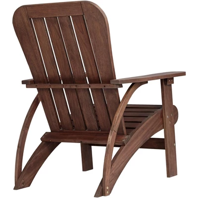 Teal Island Designs Dylan Dark Wood Outdoor Adirondack Chairs Set Of 2 7 Teal Island Designs Dylan Dark Wood Outdoor Adirondack Chairs Set Of 2 - Image 5