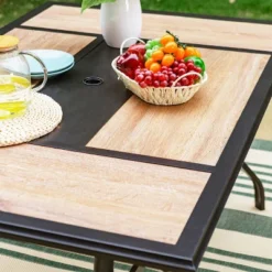 7pc Metal Patio Dining Set With Rectangular Table & 6 Swivel Chairs - Captiva Designs -Crosley Shop GUEST 7799e51f 6b2d 4205 a88b 5e944f82dbe8