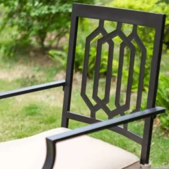 7pc Patio Dining Set With Rectangle Table With 2.6" Umbrella Hole & Padded Swivel Arm Chairs - Captiva Design -Crosley Shop GUEST 7854f8e2 a7f4 4789 a420 7afc45611b37