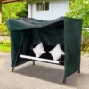 Outsunny 3 Seater Patio Swing Chair GliderCover, Outdoor Hammock Waterproof Cover With Zipper Design, 81''L X 49"W X 64"H, Dark Green -Crosley Shop GUEST 7990a00c e0a5 4a1f 8624 4bedc86d2c4b