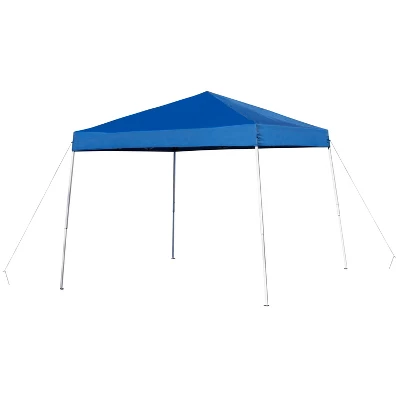 Flash Furniture 8'x8' Pop Up Event Canopy Tent With Carry Bag And Folding Bench Set - Portable Tailgate, Camping, Event Set 9 Flash Furniture 8'x8' Pop Up Event Canopy Tent With Carry Bag And Folding Bench Set - Portable Tailgate, Camping, Event Set - Image 7