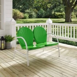 Griffith Outdoor Loveseat - Kelly Green - Crosley -Crosley Shop GUEST 7d8a8749 8f3e 4c25 bf43 cb2876e4be88