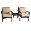 Honolulu 3pc Wicker Patio Chat Set With Cushions - Brown - Christopher Knight Home -Crosley Shop GUEST 7dc0b3ba a5e1 4c5f 804d 9d0701568461