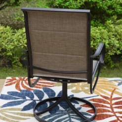 2pk Steel 360 Swivel Patio Padded Arm Chairs - Captiva Designs -Crosley Shop GUEST 7de65974 92d6 4763 a76e ed1c86fbcc4c