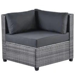 7pc Outdoor Set With Rattan Sofa & Cushions - Gray - GODEER 24 7pc Outdoor Set With Rattan Sofa & Cushions - Gray - GODEER -Crosley Shop GUEST 7df040d4 4689 433f 9de4 274e647f8dc6