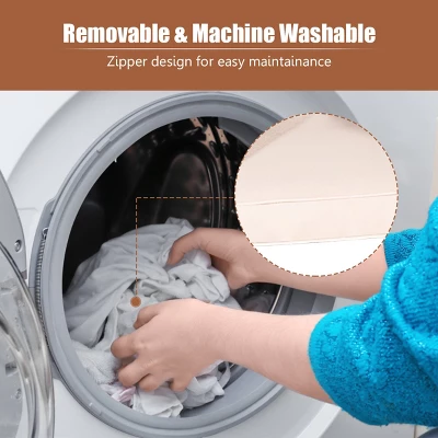 Tangkula 8PCS Conversation Wicker Set Patio Rattan Table&Cushioned Chair 8 Tangkula 8PCS Conversation Wicker Set Patio Rattan Table&Cushioned Chair - Image 6