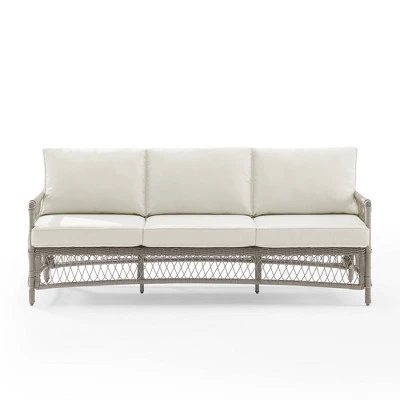 Thatcher Outdoor Steel Sofa Creme/Driftwood - Crosley 7 Thatcher Outdoor Steel Sofa Creme/Driftwood - Crosley - Image 5