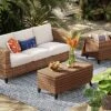 Brookfield Steel Wicker Patio Sofa - Light Brown - Threshold™ -Crosley Shop GUEST 7f3c7231 05db 4c19 9535 cdd8dad40792 1