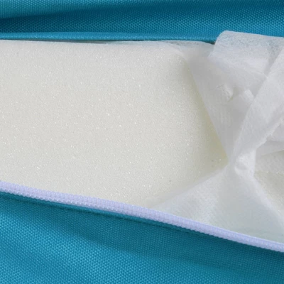 7pc Wicker Patio Conversation Set With Pillows & Cushions - Espresso/Blue - GODEER 13 7pc Wicker Patio Conversation Set With Pillows & Cushions - Espresso/Blue - GODEER - Image 11