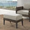 Prescott Outdoor Wicker Ottoman - Taupe/Brown - Crosley -Crosley Shop GUEST 813b736f 99a8 44c0 8ffc 8298f9fda5a0