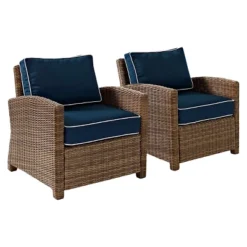 Bradenton 2pc Outdoor Wicker Armchair Set - Crosley -Crosley Shop GUEST 82152799 6ab5 40a4 a98d 7c71f4d24cf1