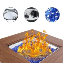 5pc Outdoor Set With Swivel Chairs & 34" Propane Fire Pit Table - Captiva Designs -Crosley Shop GUEST 8436cc68 a462 4443 acab b13781c391e0 1