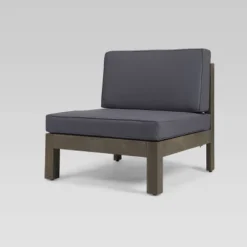 Oana 5pc Acacia Wood V-Shaped Sectional Sofa Set - Gray/Dark Gray - Christopher Knight Home -Crosley Shop GUEST 8467f5a9 be06 4709 9912 6a321f76c65c