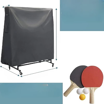 Smartpeas Outdoor Ping Pong Table Cover – PVC Coating / Glued Seams / Ventilation Openings, Gray 3 Smartpeas Outdoor Ping Pong Table Cover – PVC Coating / Glued Seams / Ventilation Openings, Gray