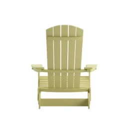 Emma And Oliver Set Of 4 Indoor/Outdoor Poly Resin Folding Adirondack Chairs, All-Weather Chairs For Porch, Patio, Or Sunroom -Crosley Shop GUEST 86f15df3 59f6 4b4d 9f2d 44597f2b6709