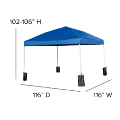 Flash Furniture 10'x10' Pop Up Event Canopy Tent With Wheeled Case And Folding Bench Set - Portable Tailgate, Camping, Event Set -Crosley Shop GUEST 875f7d06 aec9 4dcb b998 2ed8986e85bd