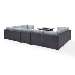 Biscayne 6pc Outdoor Wicker Sectional Set With Fire Table - Mist - Crosley 13 Biscayne 6pc Outdoor Wicker Sectional Set With Fire Table - Mist - Crosley -Crosley Shop GUEST 88d795d4 a4ca 48d9 91f4 228c965f55c2