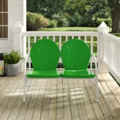Griffith Outdoor Loveseat - Kelly Green - Crosley -Crosley Shop GUEST 8b2874e6 5514 4958 bd1b 68977897bdf1