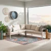 Linon 4pc Melita Acacia Sectional & Coffee Table Beige -Crosley Shop GUEST 8c5f3699 6056 49cc bc8e ebacfad91398