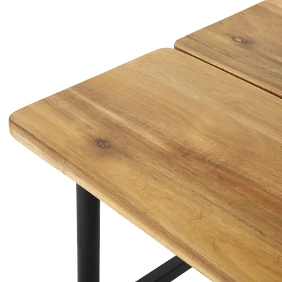 Ocala Acacia Industrial Side Table - Antique Black - Christopher Knight Home 4 Ocala Acacia Industrial Side Table - Antique Black - Christopher Knight Home - Image 2