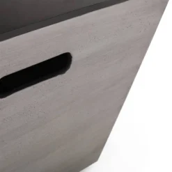 Langton Outdoor Light Weight Concrete & Ceramic Square Tank Holder Side Table Dark Gray/Black - Christopher Knight Home -Crosley Shop GUEST 8d9a69e3 fe2d 420f bb55 1e62797421df