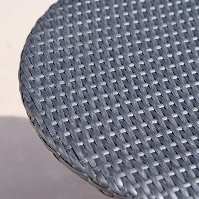 Iona 3pc Wicker Chat Set - Gray/Mixed Black - Christopher Knight Home 5 Iona 3pc Wicker Chat Set - Gray/Mixed Black - Christopher Knight Home - Image 3