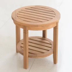 Cambridge Casual Teak Round Sherwood Patio Accent Table -Crosley Shop GUEST 8e99f5e6 f70f 461f b8fc 54cc6609b231