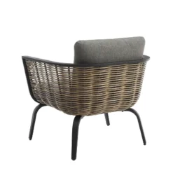 2pk Ashby Outdoor Woven Wicker Arm Chairs Black/Natural - Linon -Crosley Shop GUEST 90496db0 d274 4e6f 991d d3e63fa0db4f