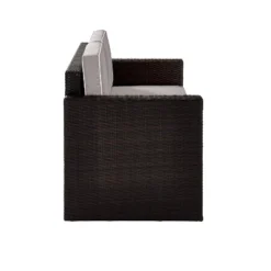Palm Harbor Outdoor Wicker Loveseat In Brown With Gray Cushions - Crosley 11 Palm Harbor Outdoor Wicker Loveseat In Brown With Gray Cushions - Crosley -Crosley Shop GUEST 90989002 85e3 44ad 92ca f9be7286d42d