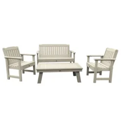 4pc Lehigh Garden Adirondack Conversation Patio Set - Highwood -Crosley Shop GUEST 916479bf 8dfa 43de b7c5 ef5d9ce00224