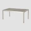 Cape Coral Rectangular Aluminum And Faux Wood Dining Table - Gray - Christopher Knight Home -Crosley Shop GUEST 9305cdcb c063 483f a53b 8aa37bb212f3