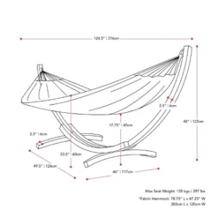 Wood Frame Free Standing Sling Hammock - Orange - CorLiving -Crosley Shop GUEST 93cbf4b4 e100 4d1f 852a ef9cee1ce5f3