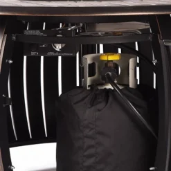 Oakland Living 5pc Deep Seating Swivel Aluminum Outdoor Patio Fire Pit Dining Set With Round Fire Table With Stripe Patterned Lid Copper -Crosley Shop GUEST 94c63f52 4fb8 4296 a502 d6ebe869b98d