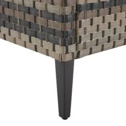 Prescott Outdoor Wicker Ottoman - Blue/Brown - Crosley -Crosley Shop GUEST 95715cf1 c229 4c52 bd07 ed50c5a0172f 1