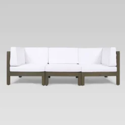 Brava 4pc Acacia Modular Sofa And Table Set - Gray/White - Christopher Knight Home 10 Brava 4pc Acacia Modular Sofa And Table Set - Gray/White - Christopher Knight Home -Crosley Shop GUEST 96bfc790 3a11 4760 bfa1 e8b88db7a36d